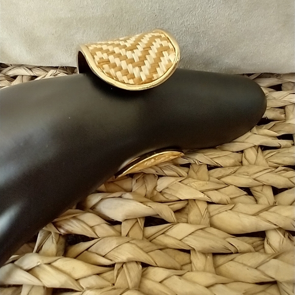 Split Bangle Cuff Bracelet  Weaved Design - Picture 5 of 9